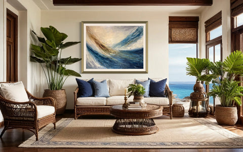 Wave at the bottom of the sea | 36x48” | Canvas Printing