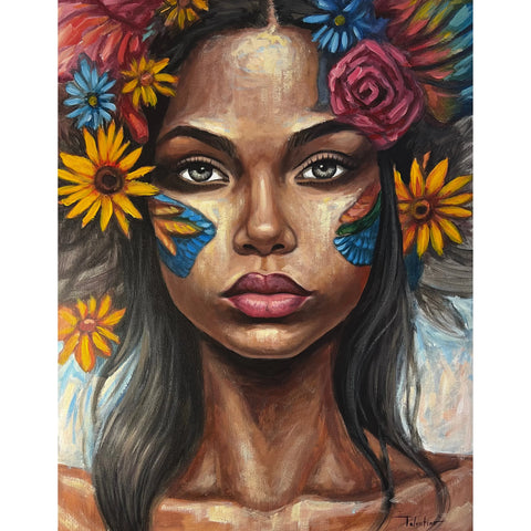 Morena Tricolor | 24x30”| Acrílica/Lienzo